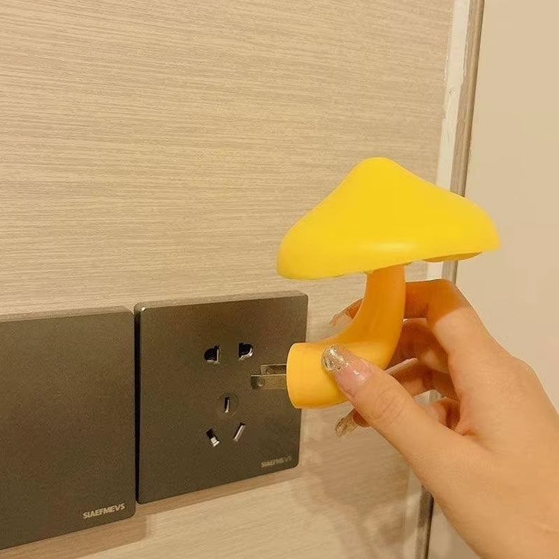 Night Light Mushroom Wall Socket