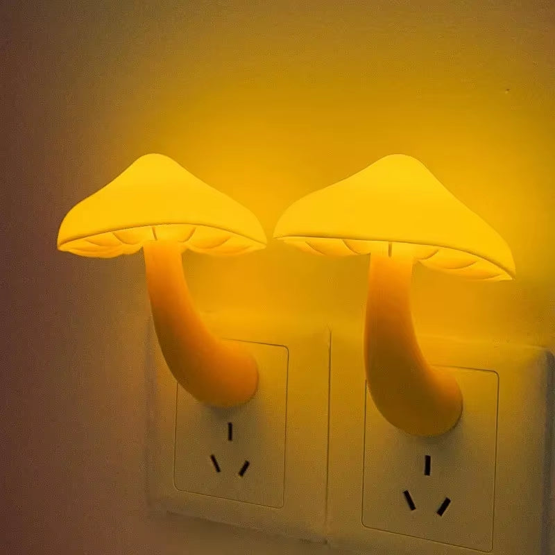 Night Light Mushroom Wall Socket