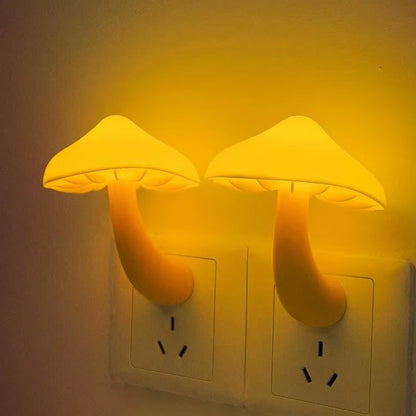 Night Light Mushroom Wall Socket