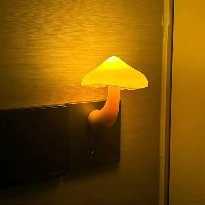 Night Light Mushroom Wall Socket