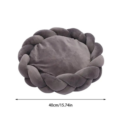 Knitted Round Cat/Dog Bed