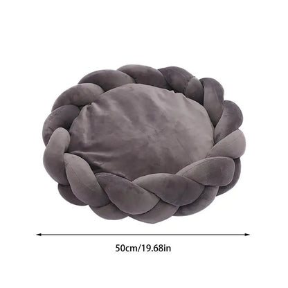 Knitted Round Cat/Dog Bed