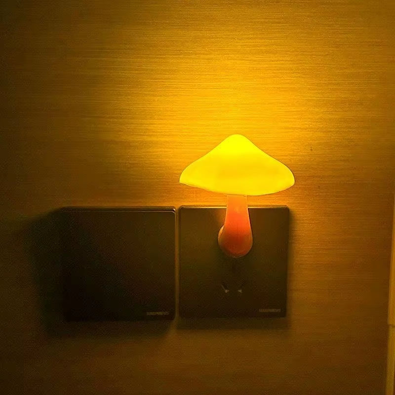 Night Light Mushroom Wall Socket