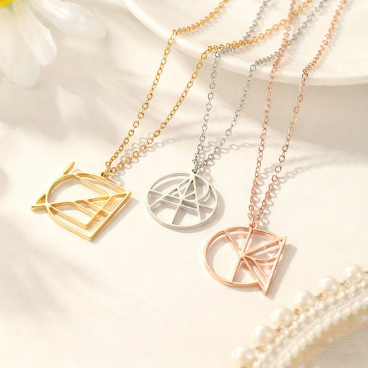 Letter combination necklace pendant
