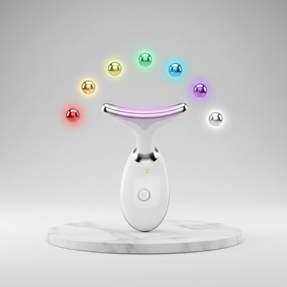 Vit EMS-massager med 7 ljusfärger