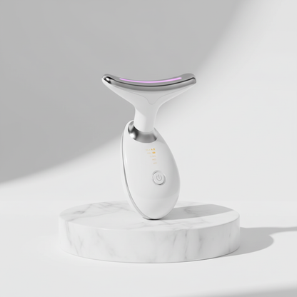 Vit EMS-massager på podium